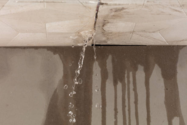Professional Flood Damage Cleanup technician working in West Hills, NY